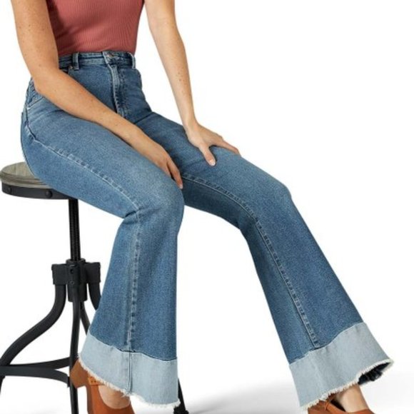 Lee Vintage Modern Bell Bottom Flare Jeans - Picture 6 of 14